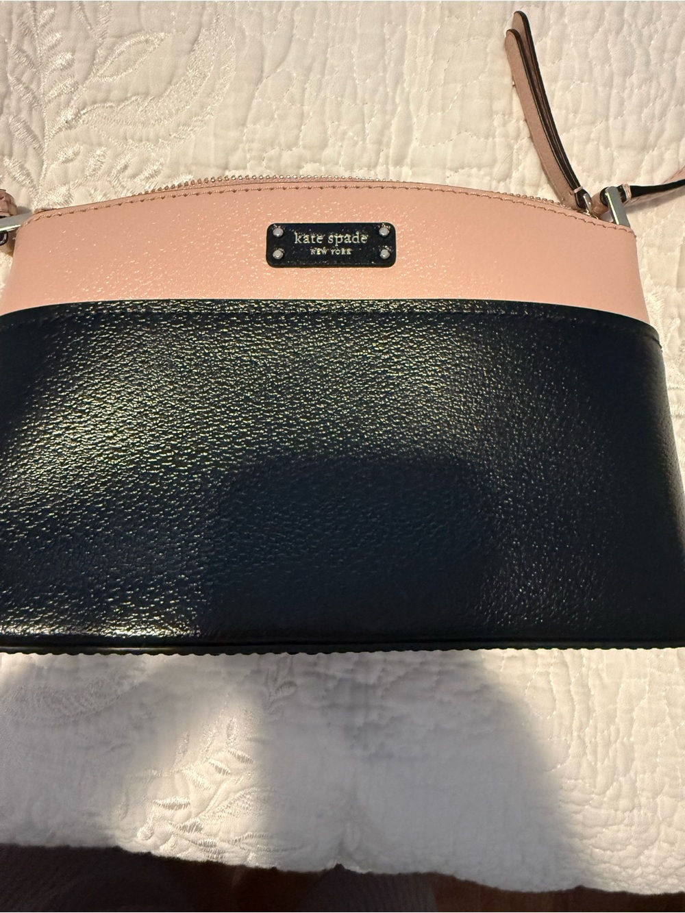 👜 Kate Spade New York Black & Blush Pink Crossbody Bag